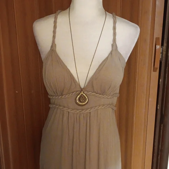 TOPIA BEIGE SUN DRESS - Picture 2 of 6